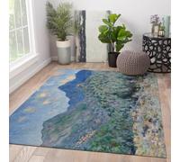 Famoso dipinto sul tappeto del pavimento 180x300cm Claude Monet Tappeto per paesaggi naturali Tappeto antiscivolo per garage Patio d'ingresso ad alto traffico