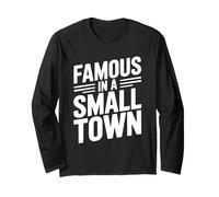 Famoso in Una Piccola Città Orgoglioso sostenitore Locale Maglia a Manica