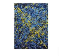 Famoso poster di Jackson Pollock, arte astratta da parete, dipinto su tela di Jackson Pollock, stampe moderne, decorazione per la casa e il soggiorno, quadro da parete 50x70 cm, senza cornice.
