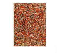 Famoso poster di Jackson Pollock, arte astratta da parete, dipinto su tela di Jackson Pollock, stampe moderne, decorazione per la casa e il soggiorno, quadro da parete 50x70 cm, senza cornice.
