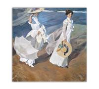 Famoso Poster di Joaquin Sorolla La Spiaggia - Stampe di Joaquin Sorolla - Quadro su Tela di Joaquin Sorolla - Decorazione per la casa - 50x50 cm - Senza Cornice
