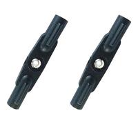 Famotec Plastica, ottone doppia testa a sfera con filettatura interna M3, 40 mm, 2 pezzi.