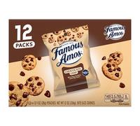 Famous Amos Biscotti classici con gocce di cioccolato, sacchetto da 28 ml (confezione da 12)
