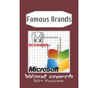 Famous Brands or Logo Word Search Book: Word Searches with Easy to Read Print about Famous Brands, Logos, Lifestyle and More | 6x9 inches, 110 pages | ... for fun on Vacations, Holiday and Free T