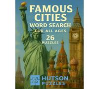 Famous Cities Word Search: For All Ages 26 Puzzles