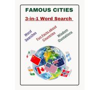 Famous Cities Word Search Puzzles: 3-in-1 Word Search