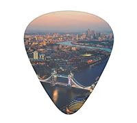 Famous Cityscape - Set di 12 pagaie per chitarra, yukri, 3 spessori