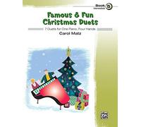 Famous & Fun Christmas Duets Book 5: 7 Duets for One Piano, Four Hands: Intermediate