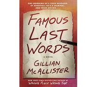Gillian McAllister Famous Last Words (Copertina rigida)