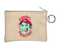 Famous Monsters Gaming Zombie Portachiavi Portamonete Beige