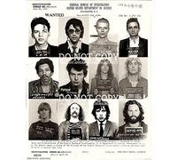 Famous Music Mugshot Collage 11 X 14 - Rock and Roll Most Wanted - Collezione di foto con foto rara - Stampa artistica