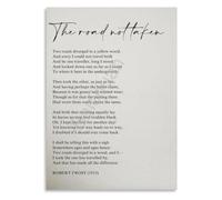 Famous Poem Poster Two Roads Diverged Quote