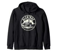 Famous Prison Alcatraz Island Prison History Escape Felpa con Cappuccio