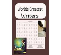 Famous Writers Word Search: Word Search Puzzle, Easy to Read Print, 6x9, 55 puzzles, relaxation