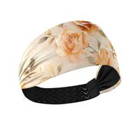 famyily Arancio Elegante Rose Accenti No Slip Yoga Fascia Elastica per Capelli da Donna per Atletica Sport Basket Tennis Trekking Colorato Duchshund Cane Stelle
