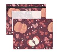 famyily Astucci portatili con 3 anelli tascabili per lettere A4, confezione da 2 pezzi, per studenti e casa, con frutta e uva spina