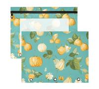 famyily Astucci portatili in plastica cartella per documenti A4 lettera 2 pack studenti materiale scolastico mantello uva spina frutta