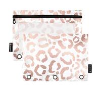 famyily Astuccio con 3 anelli con finestra trasparente, con finestrella trasparente e 3 anelli per conservare studenti, insegnanti e studenti, colore oro rosa