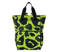 famyily Baby Bag per ragazze e ragazzi, zaino per pannolini | Borsa da viaggio multifunzionale per maternità, per lavoro, viaggi, vacanze, stampa leopardata verde nera