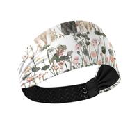 famyily Bellezza Scottish Fold Cats Bianco Raffreddamento Sport Fascia Elastica Testa per Corsa Trucco Palestra Calcio Colorato Duchshund Cane Stelle