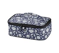 famyily Blu e Bianco Vintage Pattern Isolato Lunch Bag per gli Uomini Mini Lunch Bag Lunch Box per Adulti Termico Lunch Boxes Escursioni