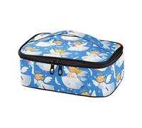 famyily Blue Snow Angel - Borsa termica per il pranzo, riutilizzabile, motivo: angelo