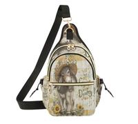 famyily Borsa a tracolla da donna, alla moda, borsa sportiva da viaggio, con simpatico gnomo da pickball, Solo una ragazza che ama l'asino