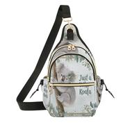 famyily Borsa a tracolla da donna, alla moda, casual, per corsa, escursionismo, solo una ragazza che ama il cucciolo, Solo una ragazza che ama il koala