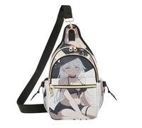 famyily Borsa a tracolla da donna con tracolla regolabile, zaino medio da uomo per corsa, escursionismo, cameriera cattiva Catgirl, Anime Ragazza Splendida
