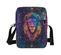 famyily Borsa a tracolla piccola borsa a tracolla da donna Croos Body Purse tracolla regolabile per lo shopping - Colori sognanti Tarocchi Leone