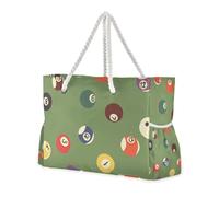 famyily Borsa da biliardo da donna, robusta, con tasche laterali, extra large, per viaggi, palestra, vacanze