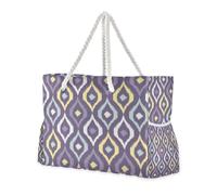 Famyily - Borsa da viaggio a prova di sabbia con tasche laterali per weekend, per passare la notte, oggetti essenziali per viaggi, regali da spiaggia, regali di compleanno per le donne