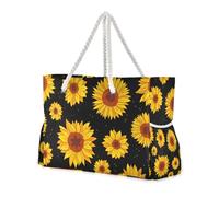 Famyily - Borsa da viaggio grande a prova di sabbia con tasche laterali per viaggiare con portabicchieri sul lato