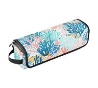 famyily Borsa da viaggio per strumenti per capelli con tappetino in ferro, organizer per strumenti per capelli di grande capacità, per ferri da stiro, piastre, arricciacapelli, barriere coralline