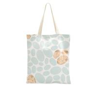 famyily Borsa di tela Tote Bag Blue-Golden Spot Canvas Totes per le donne per il lavoro Tutto Bag