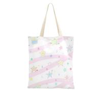 famyily Borsa di totalizzatore della tela di canapa delle stelle variopinte della tela di totalizzatore medio della tela per
