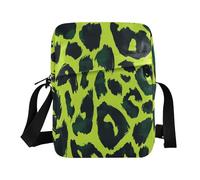 famyily Borsa messenger da donna a tracolla borse a tracolla da donna borsa a tracolla tracolla regolabile per casual casual - stampa leopardata verde nera
