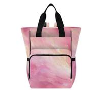 famyily Borsa per bambini e bambine, zaino per pannolini da donna | Elegante borsa da viaggio premaman, regali per baby shower, linea sfumata rosa