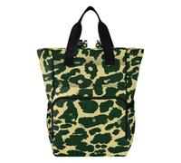 famyily Borsa per pannolini per bambini, borse per pannolini da viaggio | Borsa da viaggio multifunzionale per maternità, regalo per baby shower, stampa leopardata gialla nera