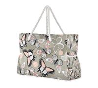 Famyily - Borsa resistente con tasche laterali per weekend, per trascorrere la notte, oggetti essenziali di viaggio, regali da spiaggia, regali di compleanno per le donne