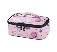 famyily Borsa termica per il pranzo con pianeta stella pesca e nero per uomo borse termiche per il pranzo ragazzo scatole per il pranzo riutilizzabili