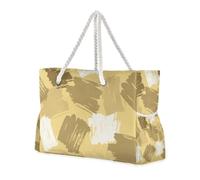 Famyily - Borse a mano con chiusura color cenere, a prova di sabbia, con tasche laterali, portatile, per piscina, palestra, generi alimentari, viaggi