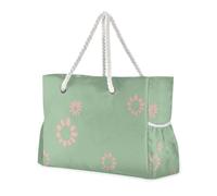 Famyily - Borse a mano resistenti con cerniera con tasche laterali, borsa da viaggio per spiaggia, borsa da piscina, borsa da lavoro, borsa per la spesa