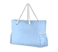 Famyily - Borse da lavoro resistenti con tasche laterali, colore blu cielo, da donna con portabicchieri sul lato
