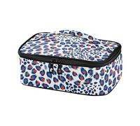 Famyily - Borse da pranzo con design in pelle di leopardo ed estetica unica senza cuciture, per uomo, borsa termica termica per la scuola
