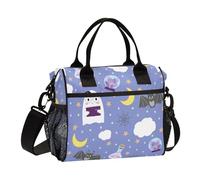 Famyily - Borse da pranzo con stampa di tutti i santi, colore viola, da uomo, con tracolla, borsa da pranzo isolata per uomini, infermieri, ufficio