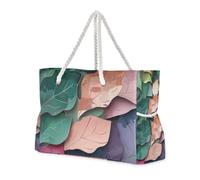Famyily - Borse da spiaggia colorate a prova di sabbia, con tasche laterali, borsa a mano, portatile, buone per viaggi, piscina, nuoto, spiaggia, vacanze