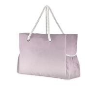 Famyily - Borse da viaggio portatili con tasche laterali color viola sfumato, per spalla e fine settimana con portabicchieri sul lato