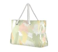 Famyily - Borse mimetiche verde a prova di sabbia, per viaggi con tasche laterali, grandi borse per piscina, palestra, generi alimentari, viaggi