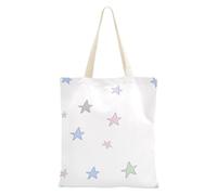 famyily Borse variopinte della tela delle stelle del totalizzatore medio della tela per le donne per la borsa su misura della drogheria